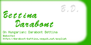 bettina darabont business card